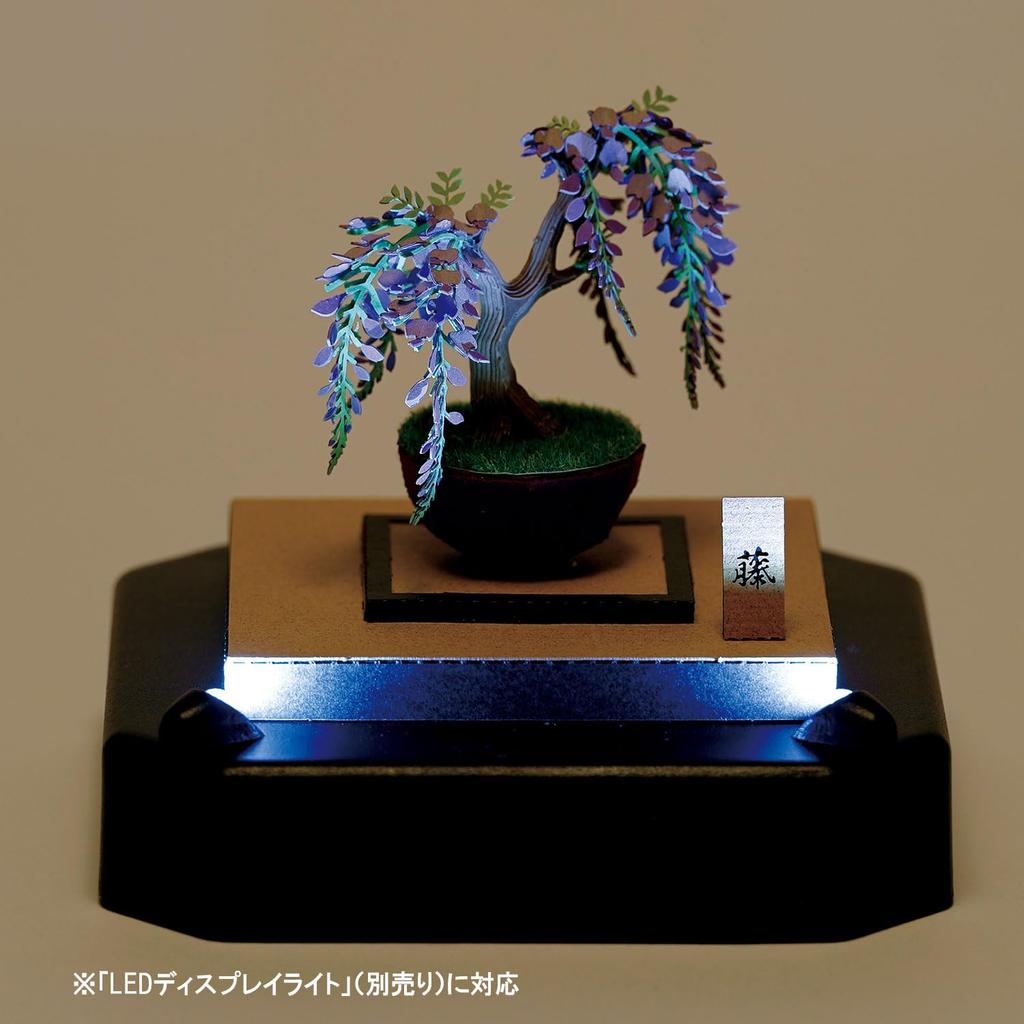 Kawada Paper Nano 360 Bonsai Wisteria PS-15, 0.7 x 12 x 17 cm, Ages 12 and Up, Paper Craft Kit, Miniature Kit, Interior Design, PS-15