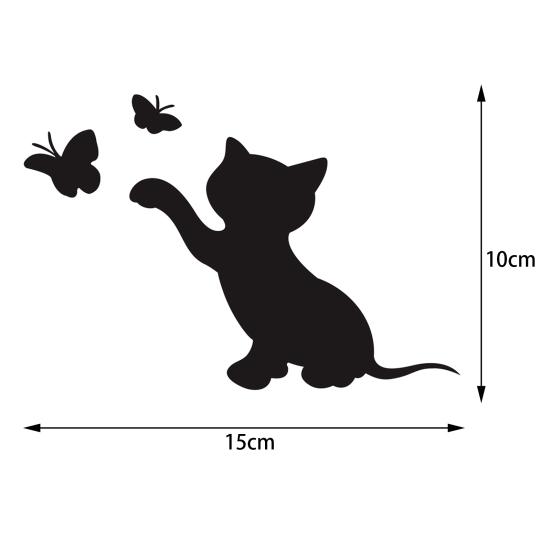 Car Accessories Decal Car Accessoriestoon Design Good Visual Effect Waterproof Funny Cat Butterfly Truck Car Accessories Sticker