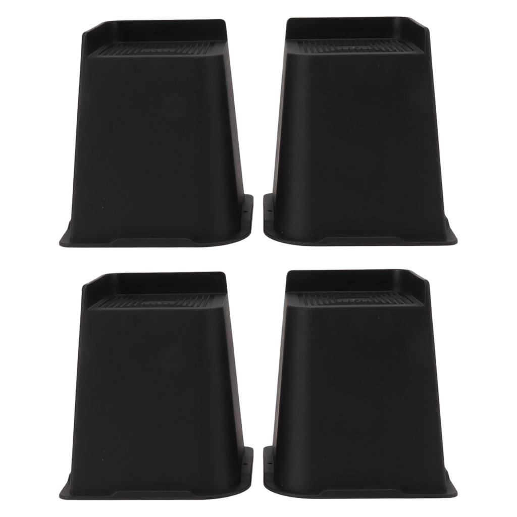 4Pcs Furniture Riser 6in Heavy Duty Slip Proof ABS Bed Rise Lift Block for Chair Sofa