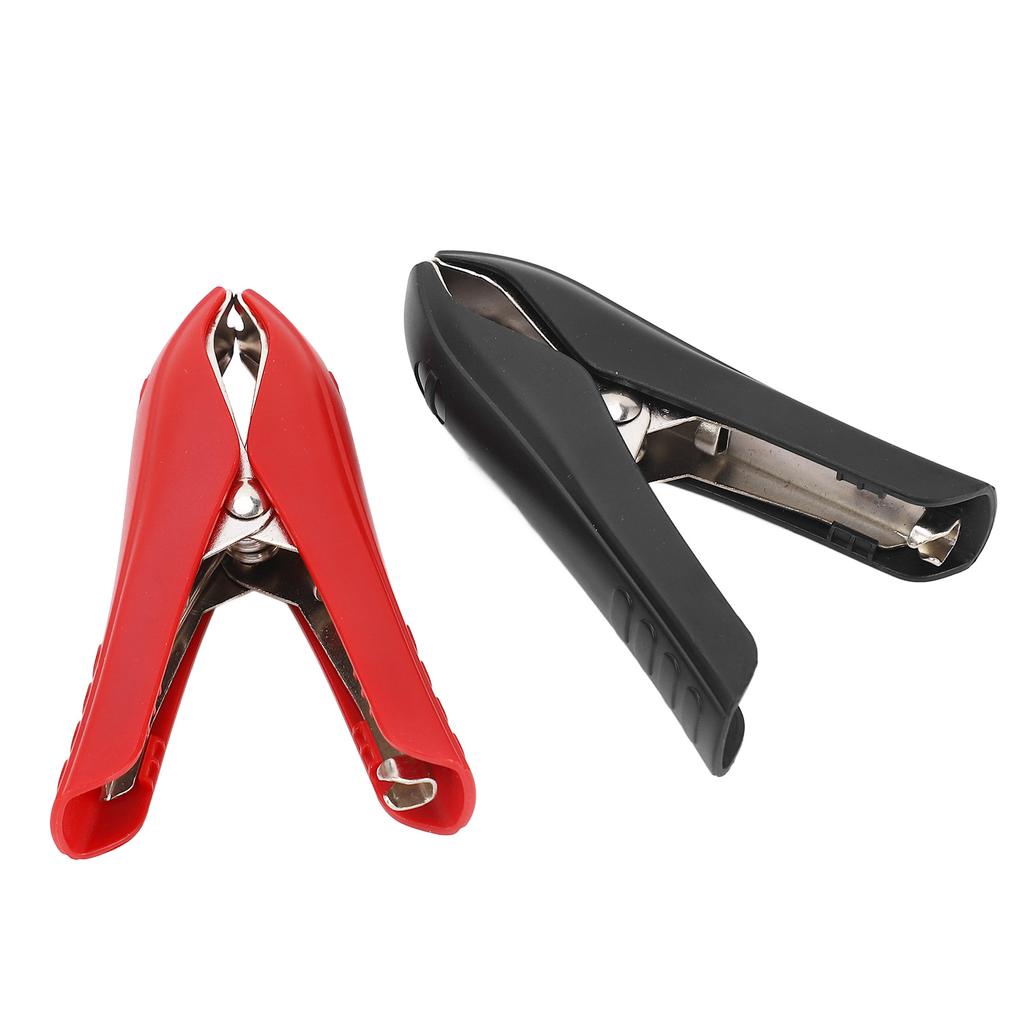 1 Pair Battery Crocodile Clamp Jumper 100A Cables Boost Clamp Welding Clip Red Positive Black Negati