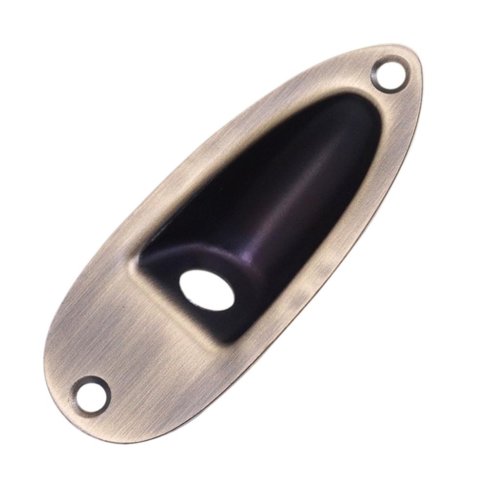 Metal Boat Style Guitar Pickup Output Input Jack-Plug Socket For FD-Strat-Guitar