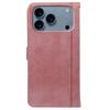 For iPhone 17 Pro Max Case Calf Texture Leather Stand Book Style Phone Cover