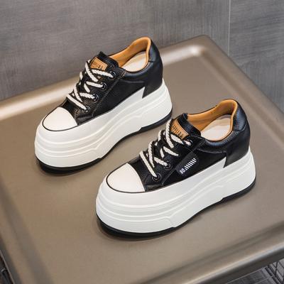 Весенняя, осенняя и зимняя женская обувь новая танкетка толстая подошва внутренняя высота увеличение повседневная обувь маленькие белые туфли полусапожки вельвет