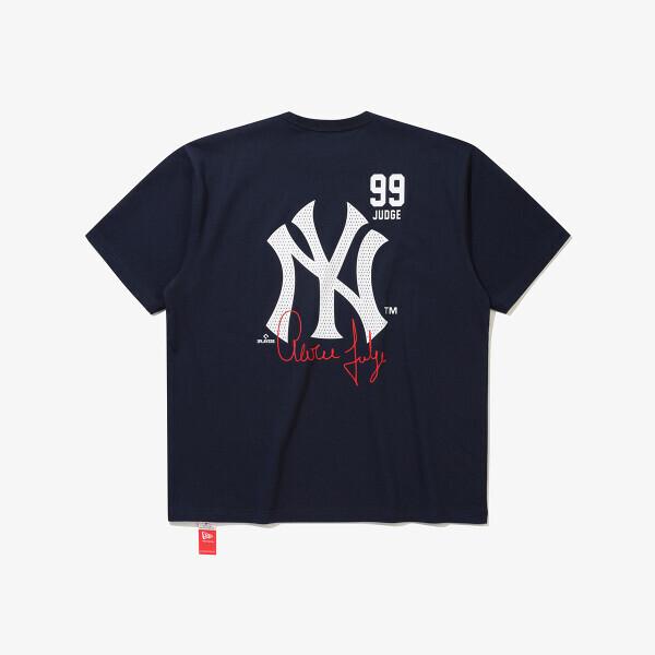 New Era Футболка с подписью New York Yankees Navy Командный 15147523