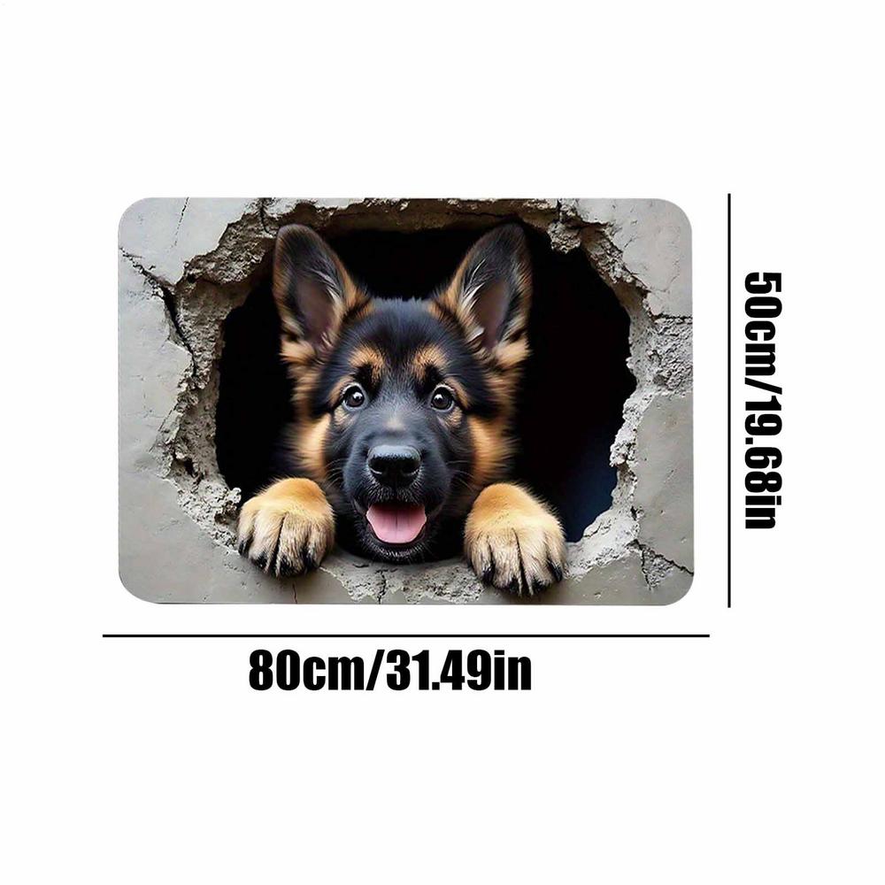 Нескользящий и износостойкий придверный коврик для входа в дом, бархатный коврик для пола с рисунками белки и собаки, быстросохнущий коврик для ванной