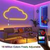 Zigbee 3,0 неоновая RGB светодиодная лента USB 5 В лента с регулируемой яркостью работает с Tuya Smart Gateway Hue Bridge SmartThings Alexa Google