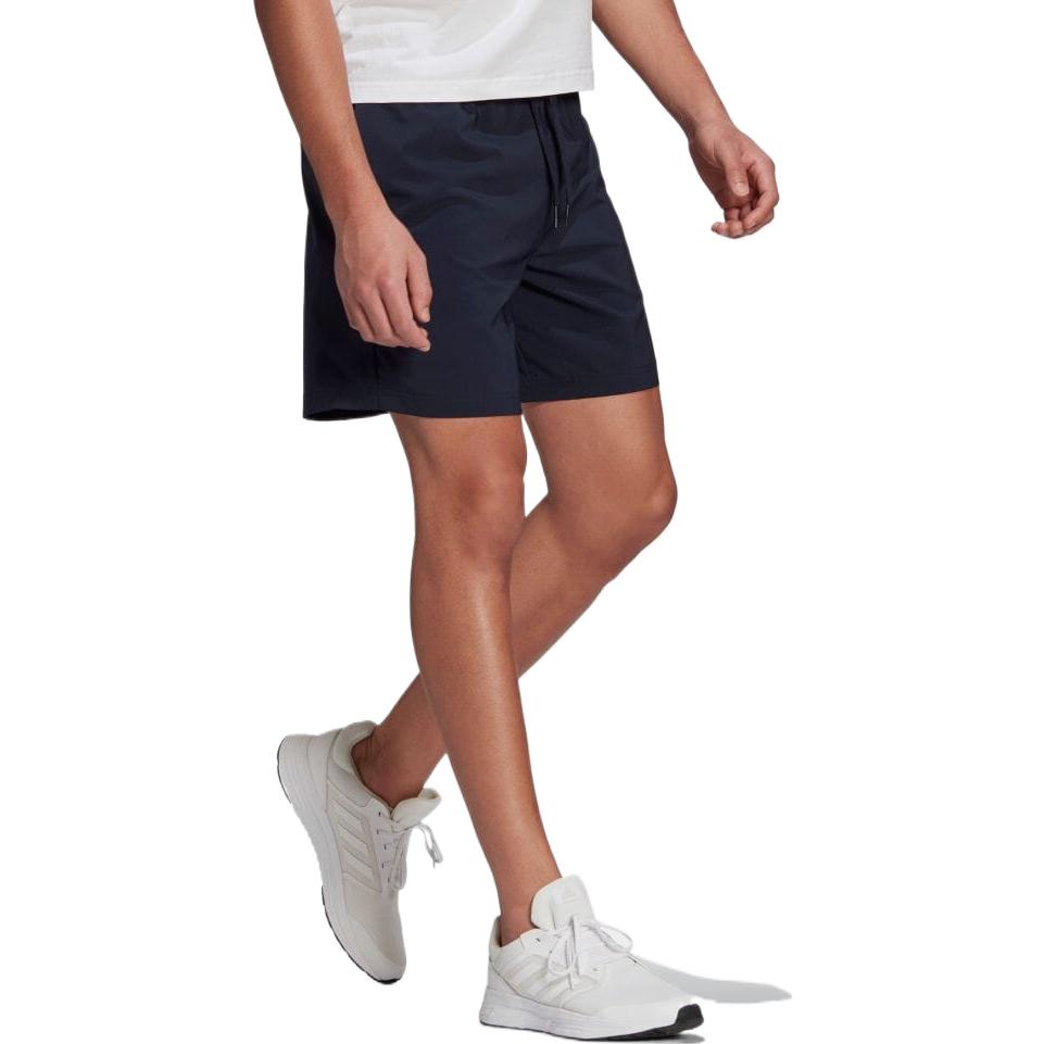 adidas Мужские шорты SS22 однотонные с принтом логотипа Темно-синие GK9608