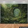 2D Jungle Ruin Backdrop for Fantasy, Adventure and Nature Themed Photography