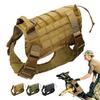 Training Hunting Dog Vest Hunting Molle Nylon Water-Resistan Military Tactical Dog Vest Adjustable Dog Harness With Handle