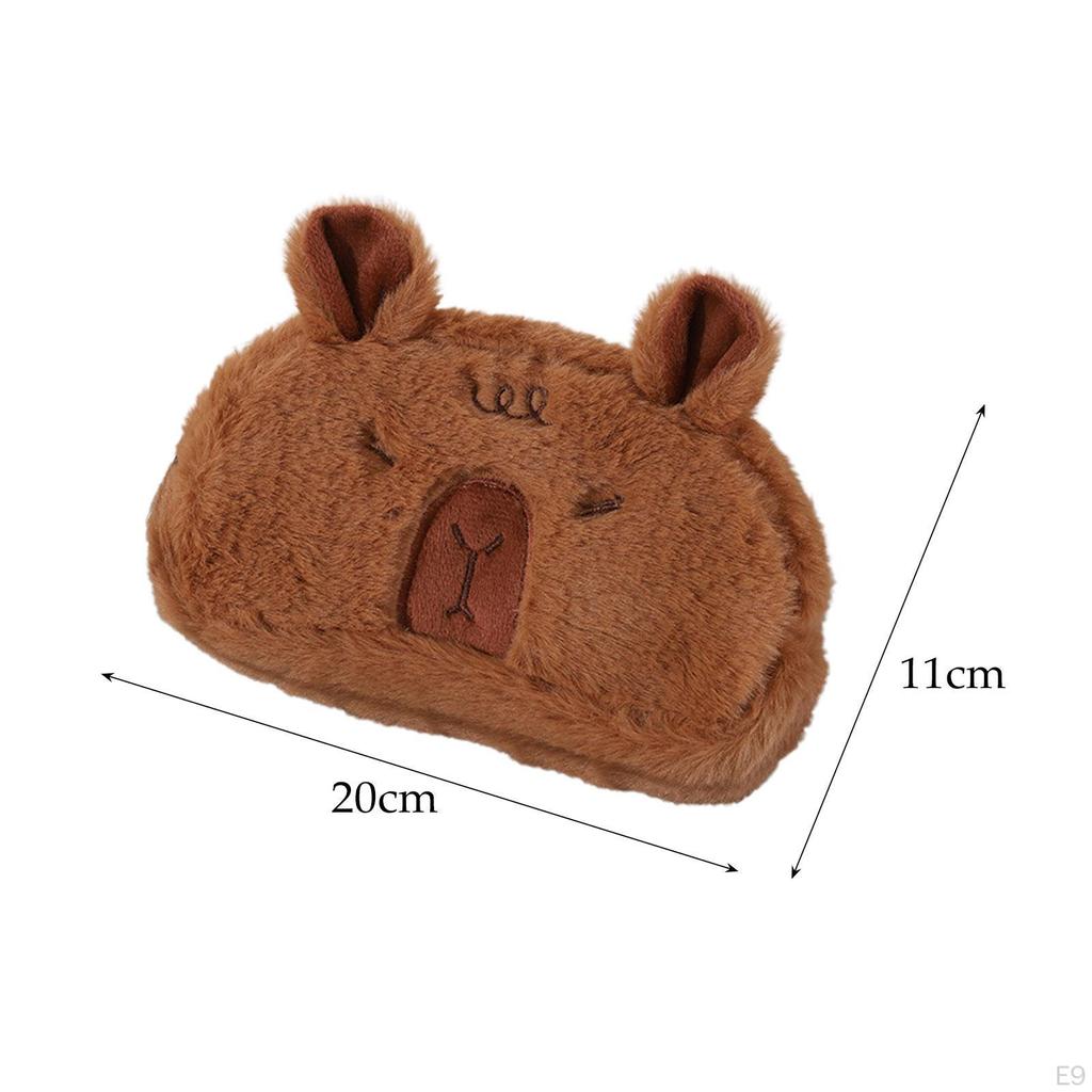 Плюшевый пенал, сумка, держатель для ручек, большая емкость, органайзер для канцелярских принадлежностей, чехол для