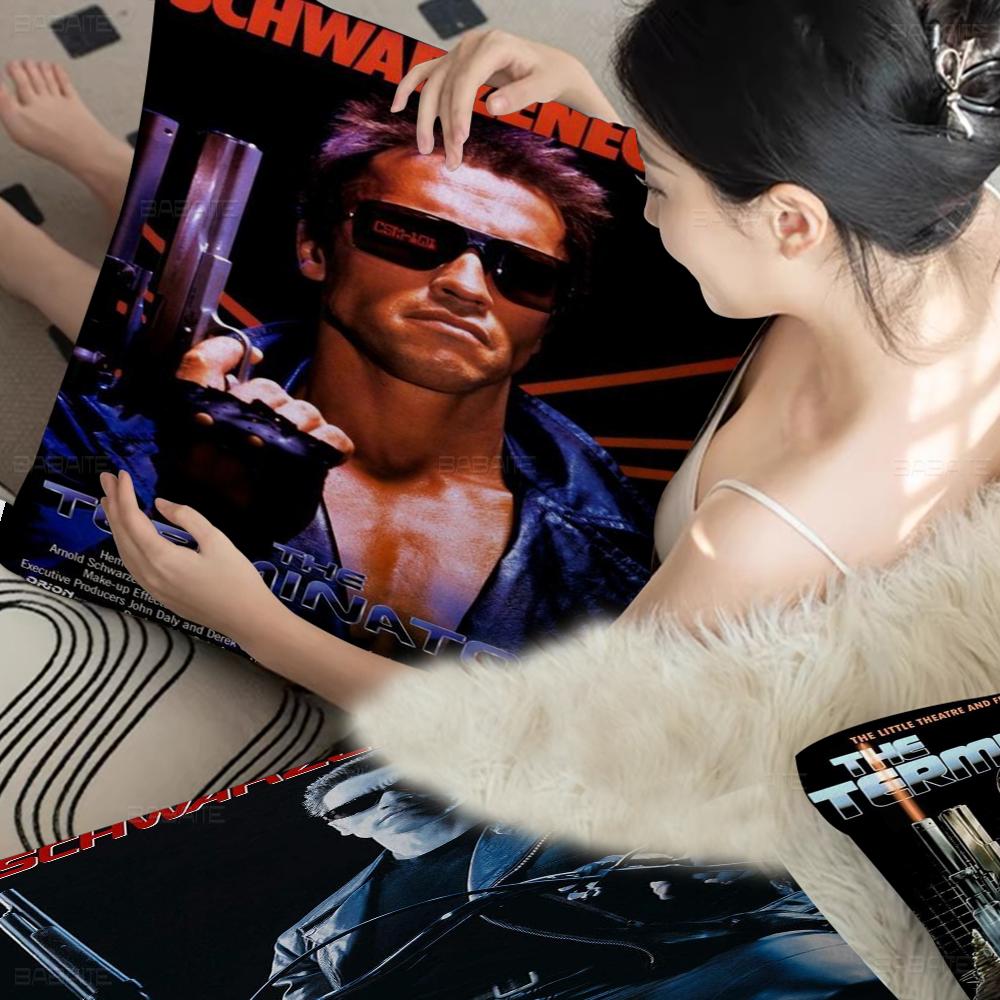 Classic Movie The Terminator Decorative Room Aesthetics Pillow Case Home Decor Bedroom Sofa Bed Couch Pillow Cover 45X45