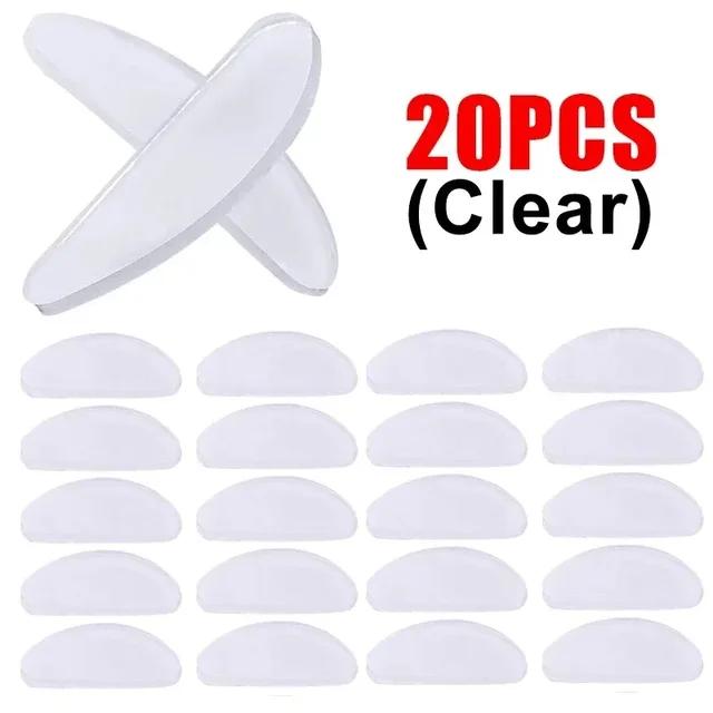 Non-Slip Glasses Nose Pads Invisible Soft Silicone Self Adhesive Nose Pads Glasses Nose Holder Sticker Pad Eyewear Accessories