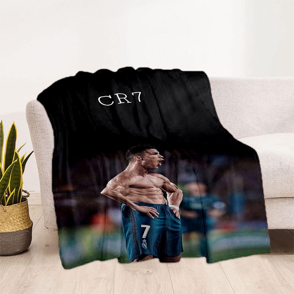 Cr7 Football Legend Blanket Soft Warm Cozy Great for Bed Office Chair Couch All-Season Use Digital Print Gift for Travel Home Birthdays