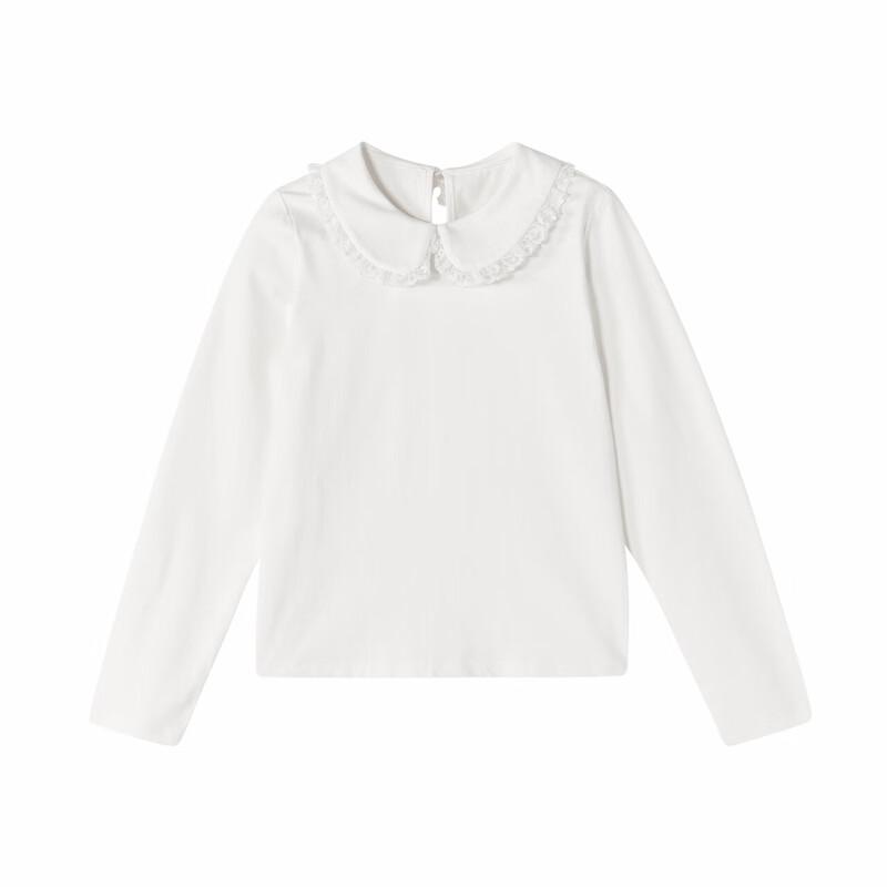 DEESHA Girls' Sweet Collar Long Sleeve T-shirt