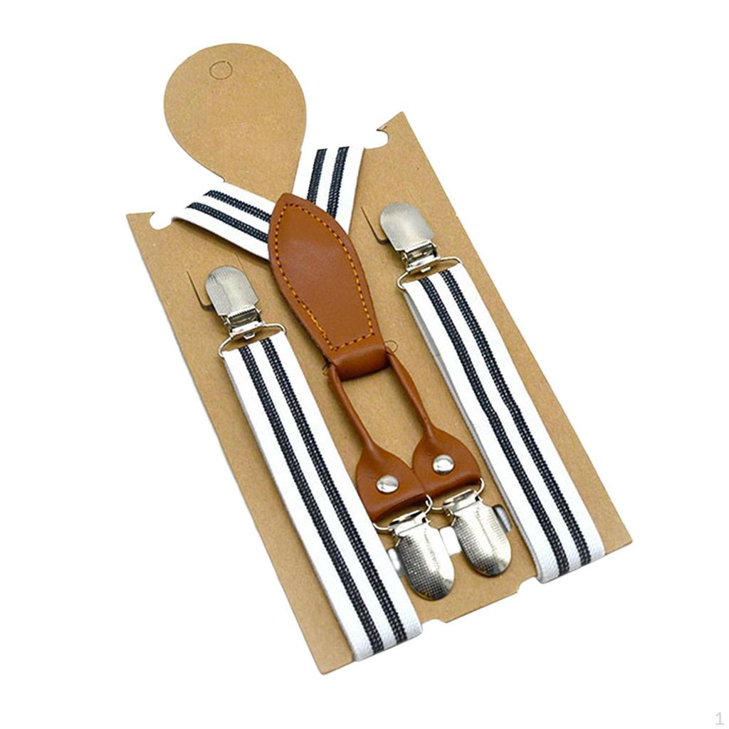 Детские подтяжки, регулируемые подтяжки Y-образной формы, 3 зажима, сверхпрочные эластичные ремни, подтяжки для смокинга, брюки