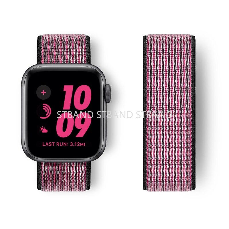Nylon Loop Strap For Apple Watch Band 45mm 41mm 40/44mm Smartwatch Belt Correa Belt Bracelet iWatch Series 4 5 SE 6 7 Watchband