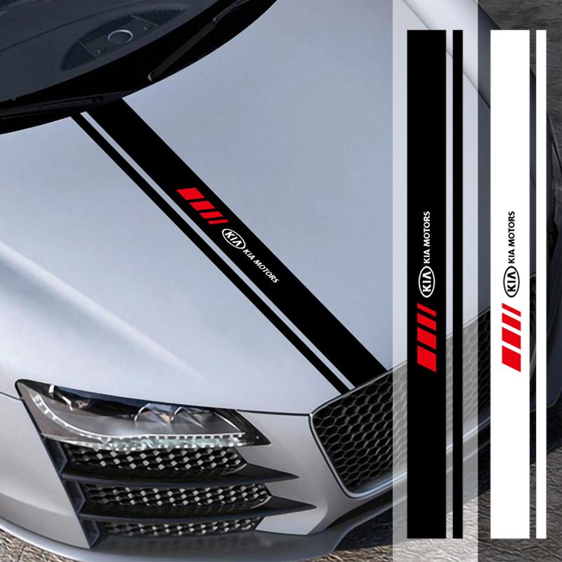 Car Engine Bonnet Cover Decoration Auto Head Vinyl Film Stickers For KIA Rio Ceed Sportage Cerato Soul Sorento Picanto Optima K4 lhwbn44