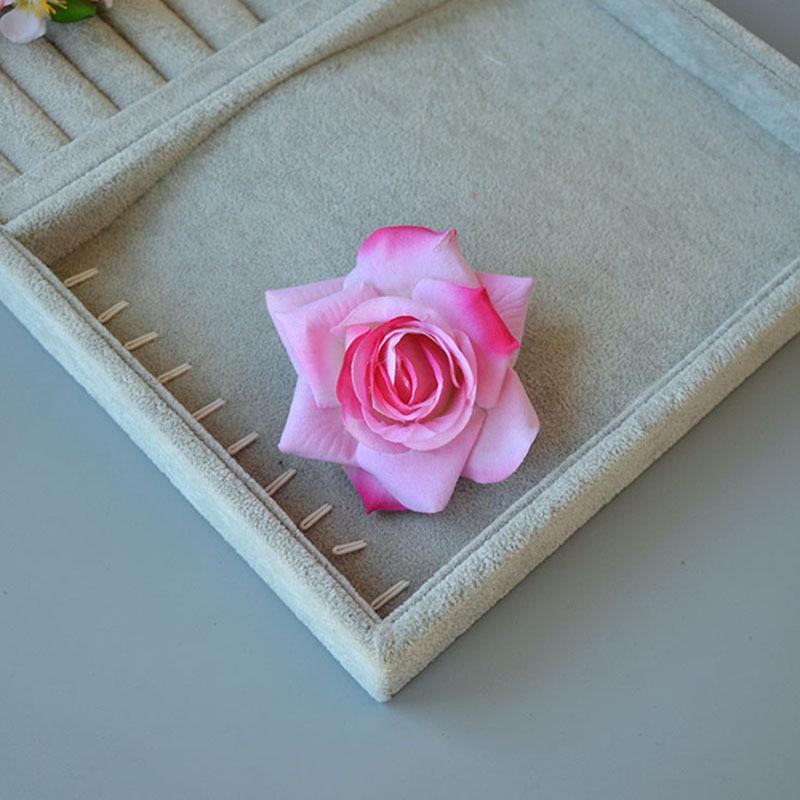 Винтажная красная роза заколка для волос сбоку для танцевальных выступлений