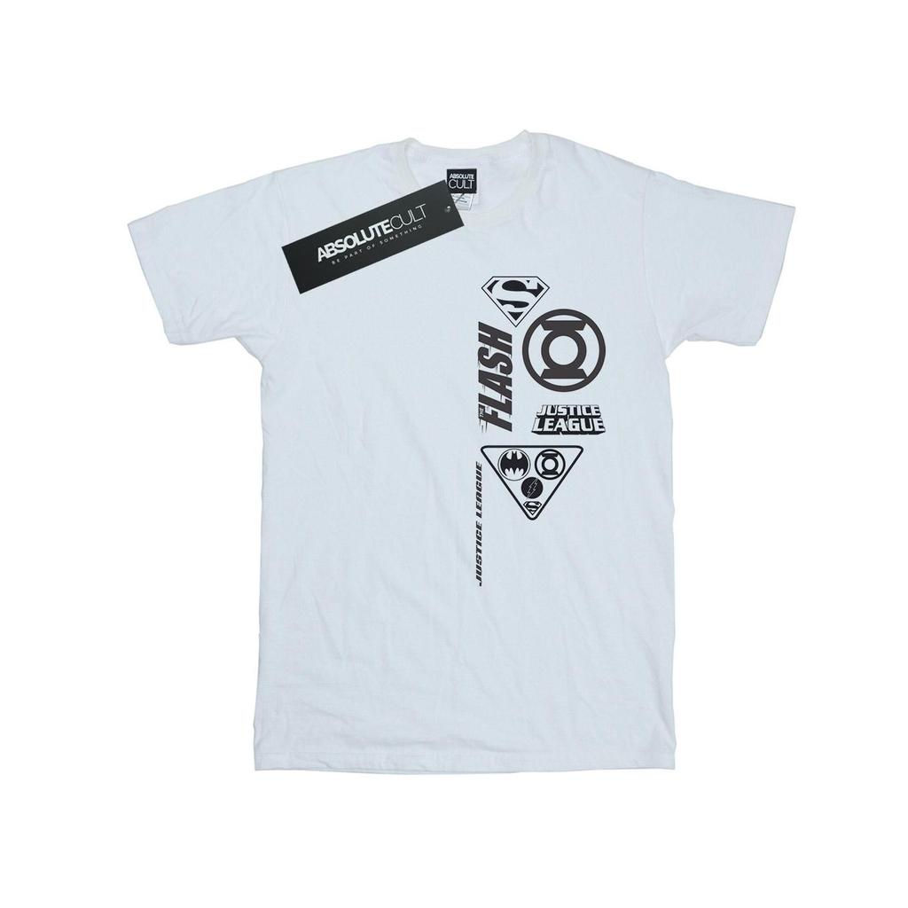 DC Comics Mens Justice League Chest Icons T-Shirt