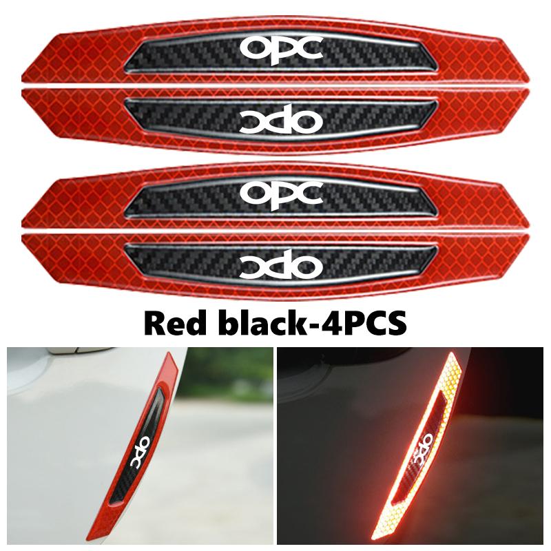 For Opel Reflective Car Sticker Door Edge Guards Trim Molding Protection Strip Scratch Protector Insignia Corsa Zafira Meriva YC4