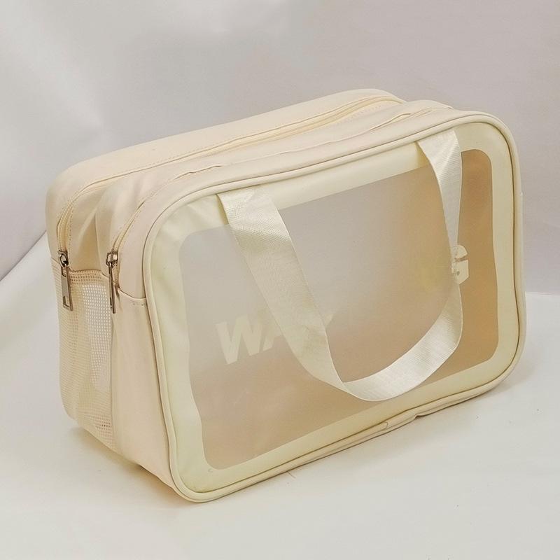 Waterproof Travel Toiletry Bag with Dry/Wet Separation and Large Capacity for Cosmetics and Swimming Gear