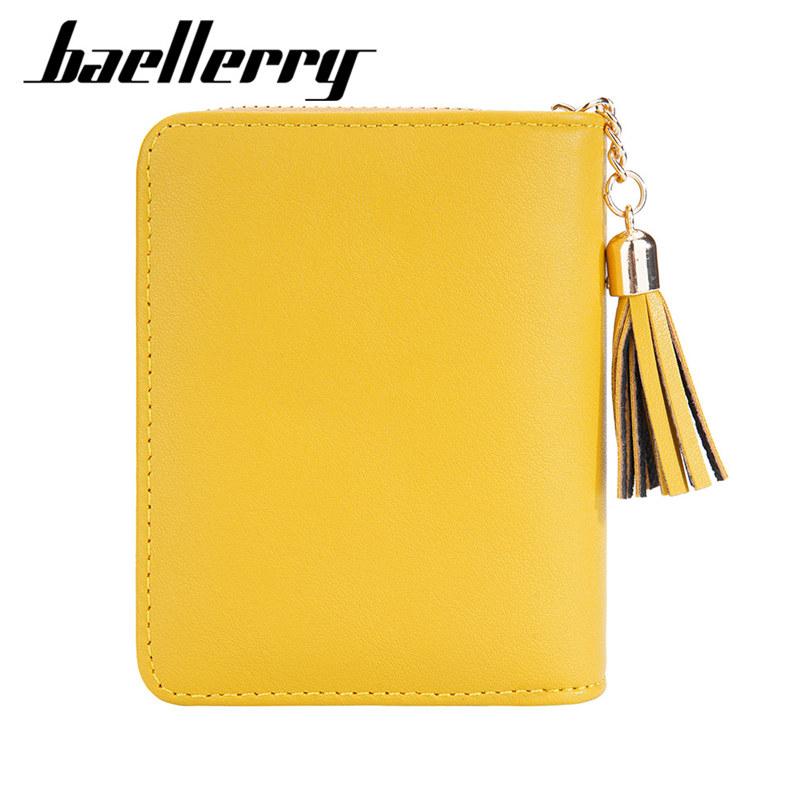 Baellerry Модные женские короткие кошельки на молнии, держатель для карт, классический кошелек для монет, милые сумки для карт