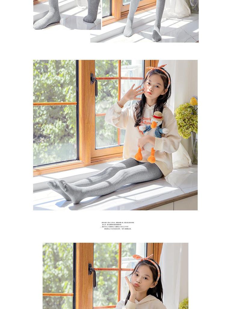 Spring & Autumn Cotton Striped Children's Dance Socks - No Pilling, High Elasticity, Durable Bottoming Socks