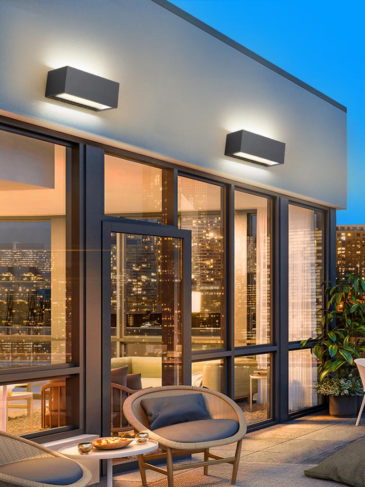 Наружный настенный светильник Садовое освещение Дорожка Вилла Коридор Наружное внешнее освещение Крыльцо Простой Балкон Ворота Водонепроницаемый светильник для террасы