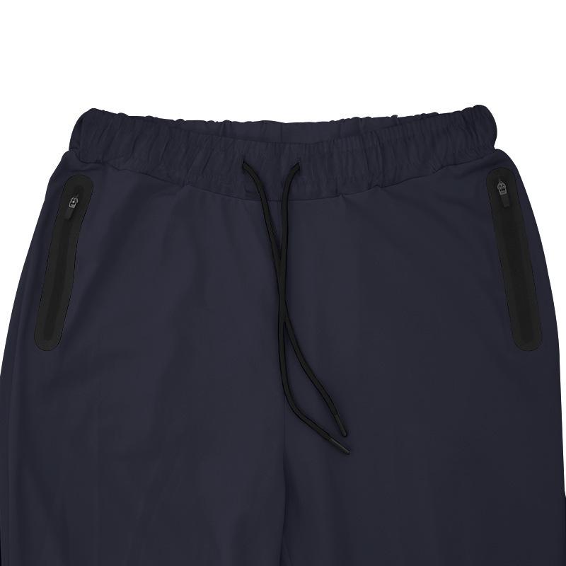 Весна и лето Новые однотонные спортивные брюки повседневные эластичные спортивные брюки мужская мода