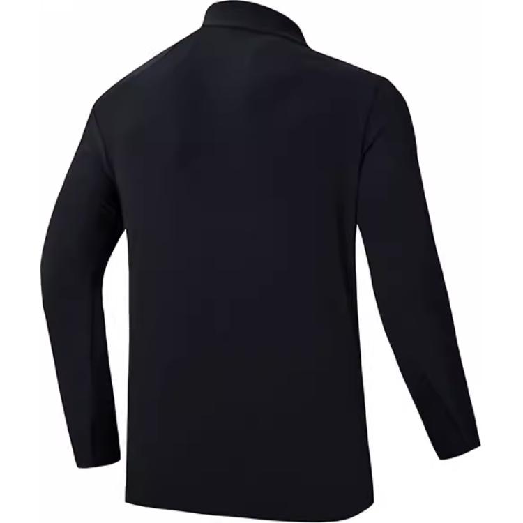 Anta Куртка Training Series с воротником-стойкой и застежкой-молнией, облегающая, с длинным рукавом, мужская, базовая, черная 152437721N-3