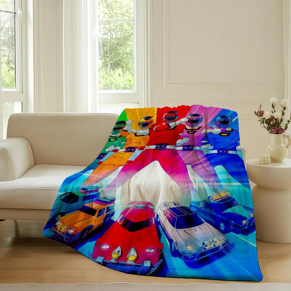 Adventure TV P Power R RangerS Blanket For Sofa Office Bed Plane Travel Sleep Read Relax Camping Soft And Warm
