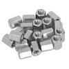 20PCS Hex Coupling Nut Stainless Steel Rustproof M4 X 0.7 8 L10mm 6 Sides Connector Nuts for Installation