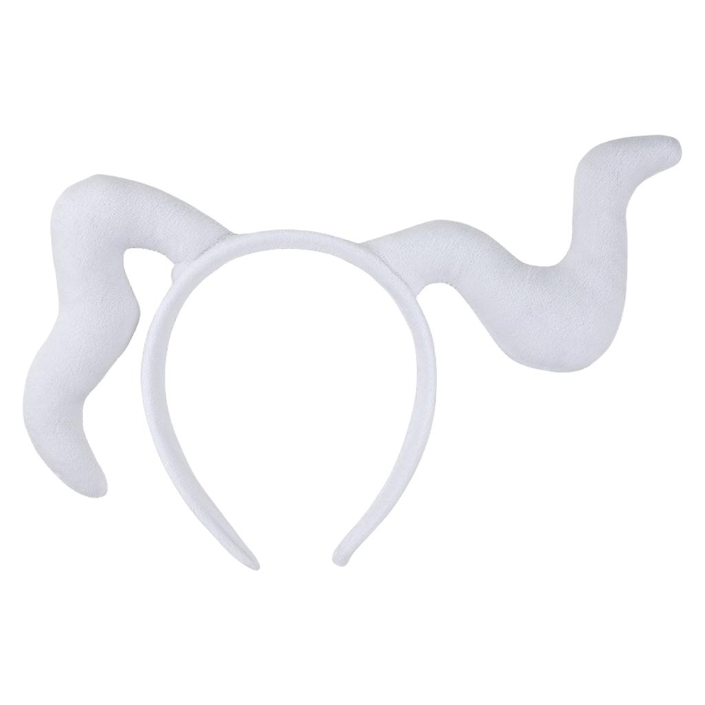 Handmade Cattle Horn Headband Cattle Girls Cosplay Accessories Beast Horns Fursuit Masquerade Halloween Cosplay Party