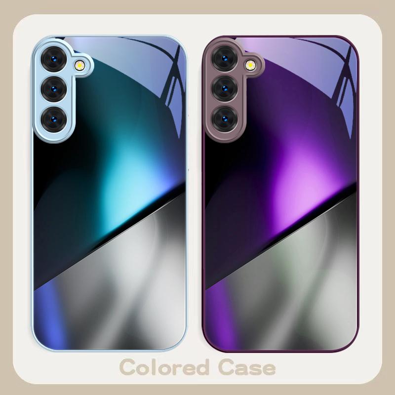 Загадочный цвет и свет Для Samsung S26 S22 S8 9 10 S20 Ultra S21 Pro S22 Plus S23 FE S24Ultra S25 Edge S24+ Стеклянный Чехол для Телефона