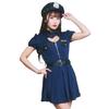 Clearstone GLOWHOLIC Heart Police Cosplay Size Costume, M, Navy, Halloween, Women's