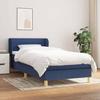 3126859 vidaXL Divan Bed with Mattress Blue 90x200 Cm Fabric