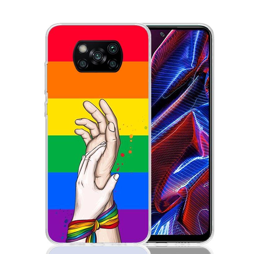 Love Is Love LGBT Rainbow Case Phone Cover for Xiaomi Redmi Note 10 9 9S 8 8T 7 5 Pro Mi 12T 11T 10T 9T 12 11 Lite A3 A2 Trend F
