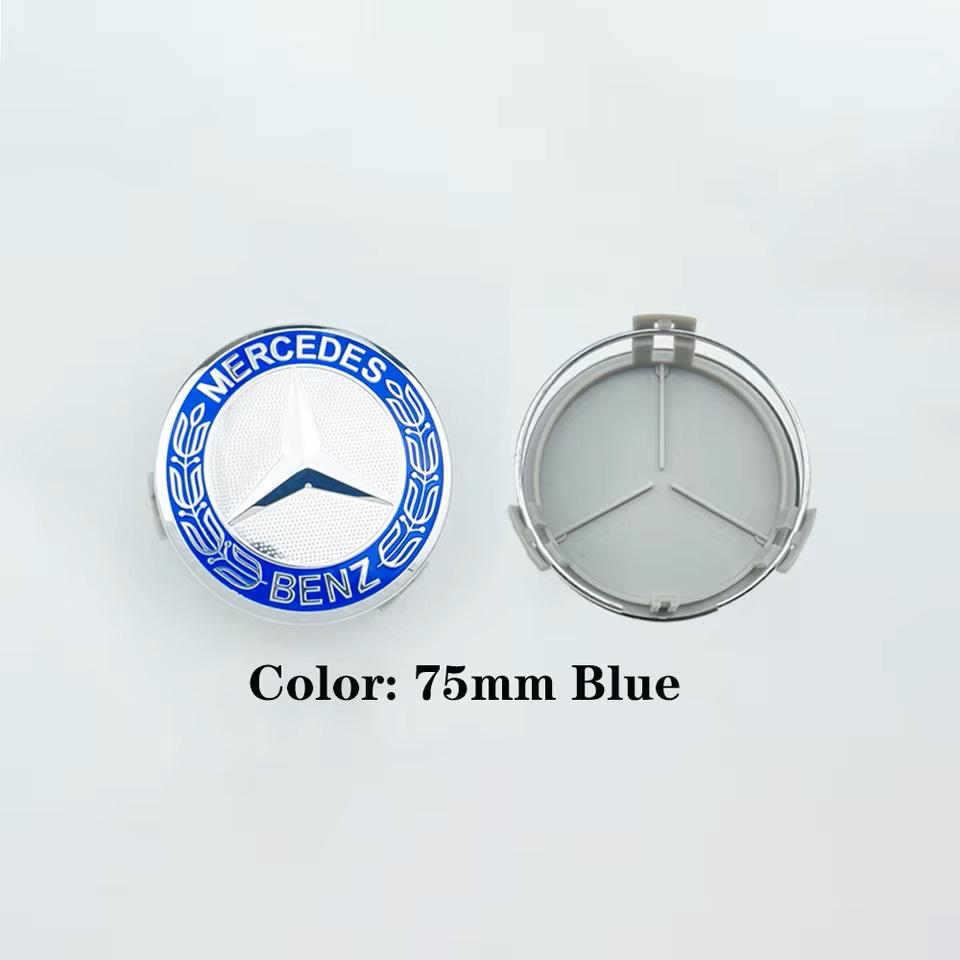2025 Hot For Benz 4pcs Automotive Wheel Hub Center Cover Badge Modification Accessories Suitable for Mercedes Benz A C GLC GLA W