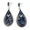[N0987] - Синие дизайнерские серьги «Алтай»