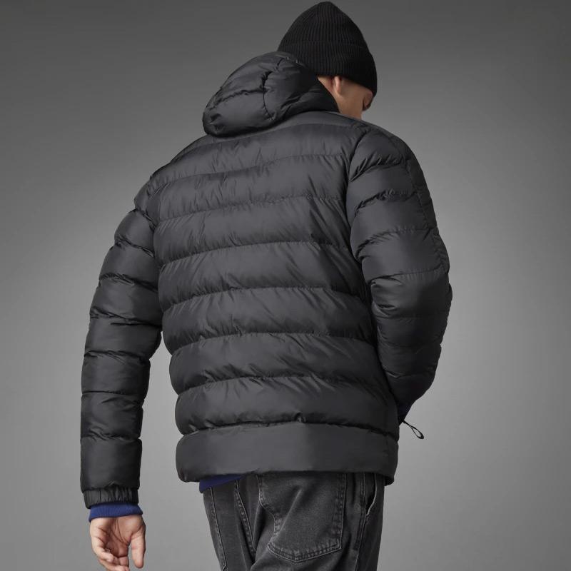 adidas Теплая тренировочная хлопковая куртка мужская куртка черная GT1674