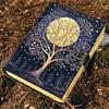 Древо Жизни Гримуар Кожаный блокнот ручной работы Пустой дневник теней Кожаные Небесные подарки для него нее