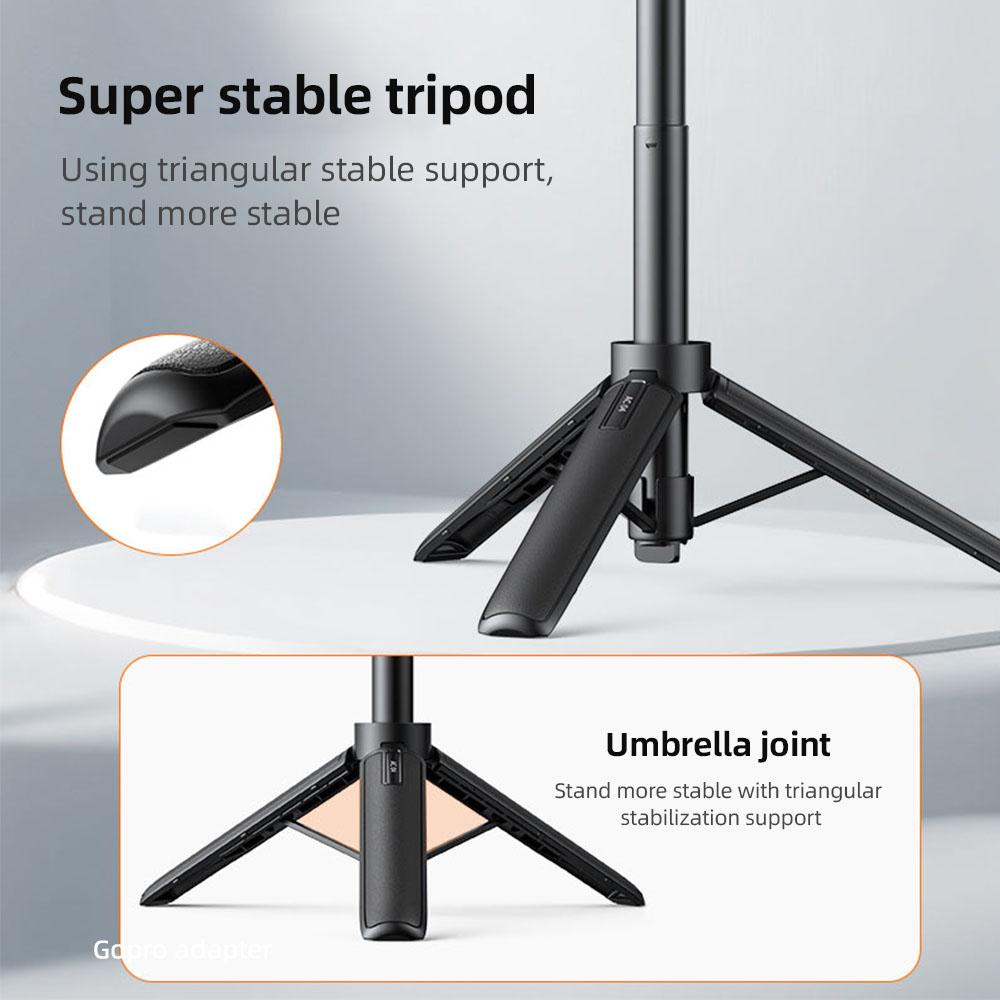 VRIG AC04 Выдвижная селфи-палка-штатив с магнитной быстросъемной головкой Max. 21 дюйм