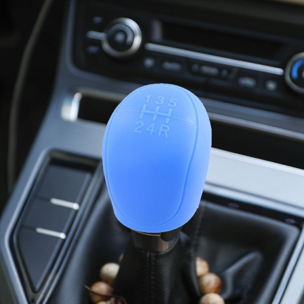 Car Gear Shift Collars for Ford Focus 2 3 4 MK2 MK3 MK4 Fiesta Ecosport MT Silicone Car Shift Knob Cover Handbrake Cover
