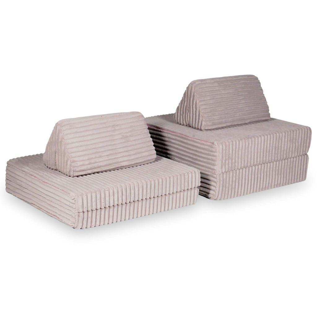 Montessori Standard Waffle Play Sofa Light Pink