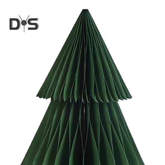 3D Paper Christmas Tree Reusable Tabletop Decor Honeycomb Tree Easy Assembly Mini Xmas Tree for Festive Party Table Centerpiece