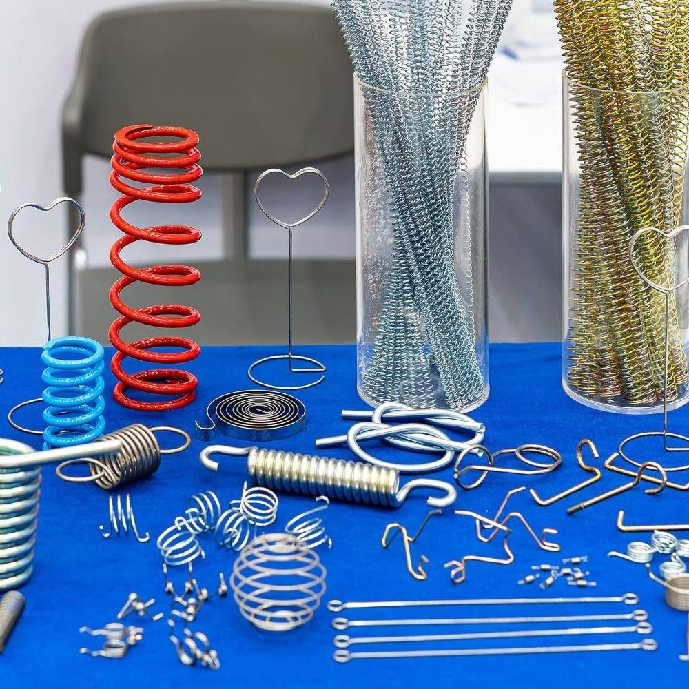 10Pcs Silver Tone Extended Compressed Springs Compression Spring Shop and Home Repairs