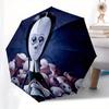 1pc Addams Family Portrait Umbrella with Plastic Handle,Suitable for All Seasons Home Travel Outdoor UmbrellaM1145