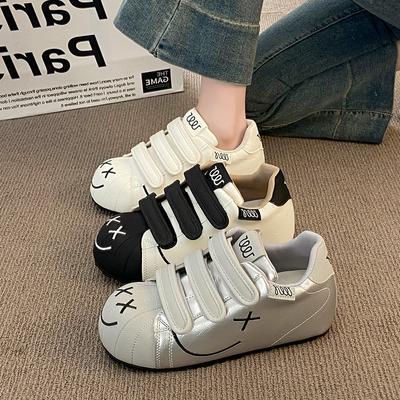 Туфли на липучках, туфли с большой головой, женские новые осенние туфли на платформе с увеличением высоты, повседневные кеды, спортивные