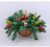 Cross-border Artificial Christmas Hanging Basket Wreath Holiday Decoration