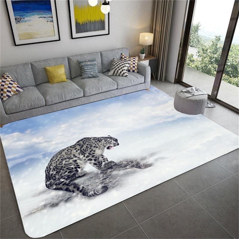 Домашние большие ковры с 3D леопардовым узором для гостиной, роскошные коврики с животными, мягкая губка для спальни, ванная комната, кухня, напольный коврик, коврик
